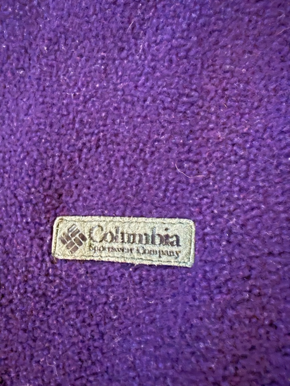 Vintage 90s Columbia Purple Retro Quarter snap Fleece Pullover XL tall gorpcore - Picture 5 of 8